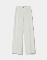 Wide-Leg-Hose mit Gürtelschlaufen